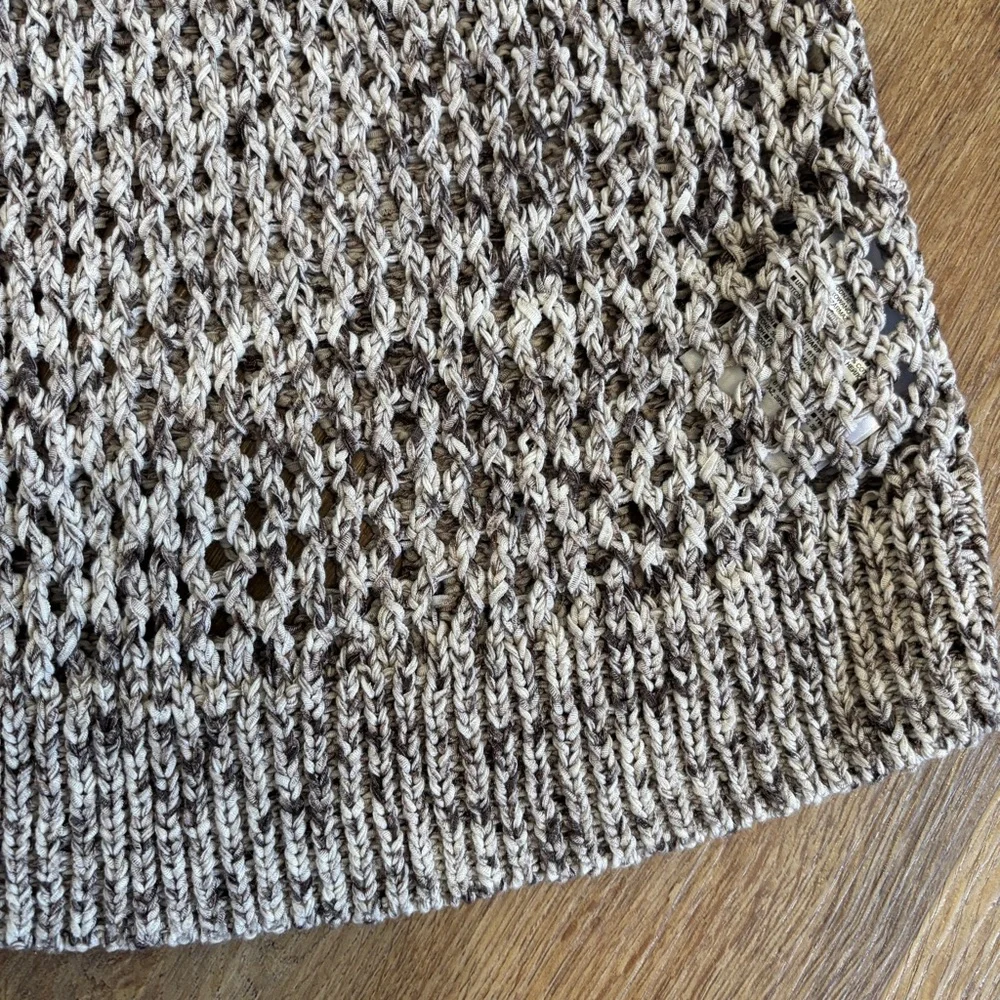 GAP Open Weave Slim Fit 3/4 Length Sleeve Sweater Sz M